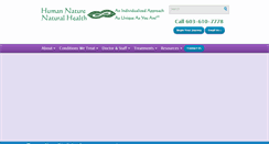 Desktop Screenshot of humannaturenaturalhealth.com